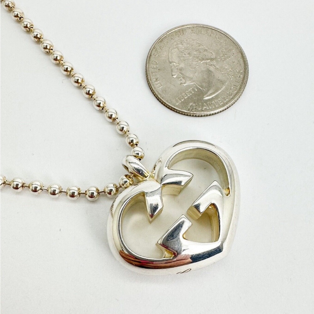 /sold/💯 Gucci “Love Britt” Interlocking G Pendant with Necklace - Picture 15 of 15